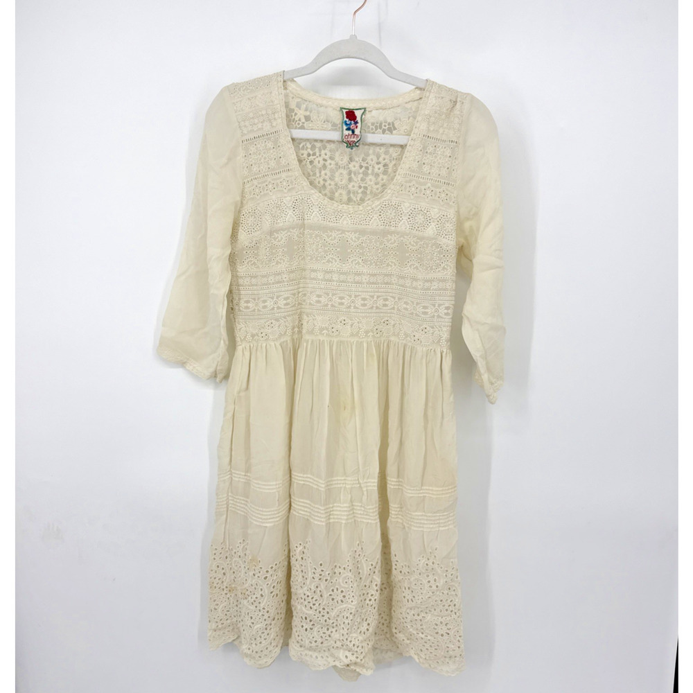 Johnny Was‎ Dress Size Small Boho Cottagecore Fairy Hippie Prairie Whimsical